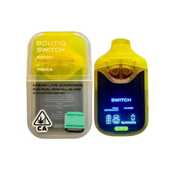 Boutiq Switch V4 pink Lemonade X mango 2g Dual Tank Disposable