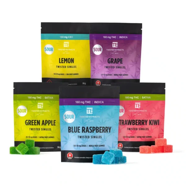 Twisted Singles Sour Cannabis Gummies